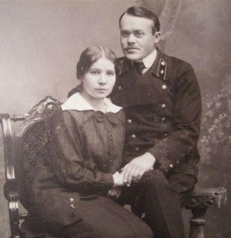Елизавета Михайловна Комаровская с мужем А.А.Головиным (30 Кб)